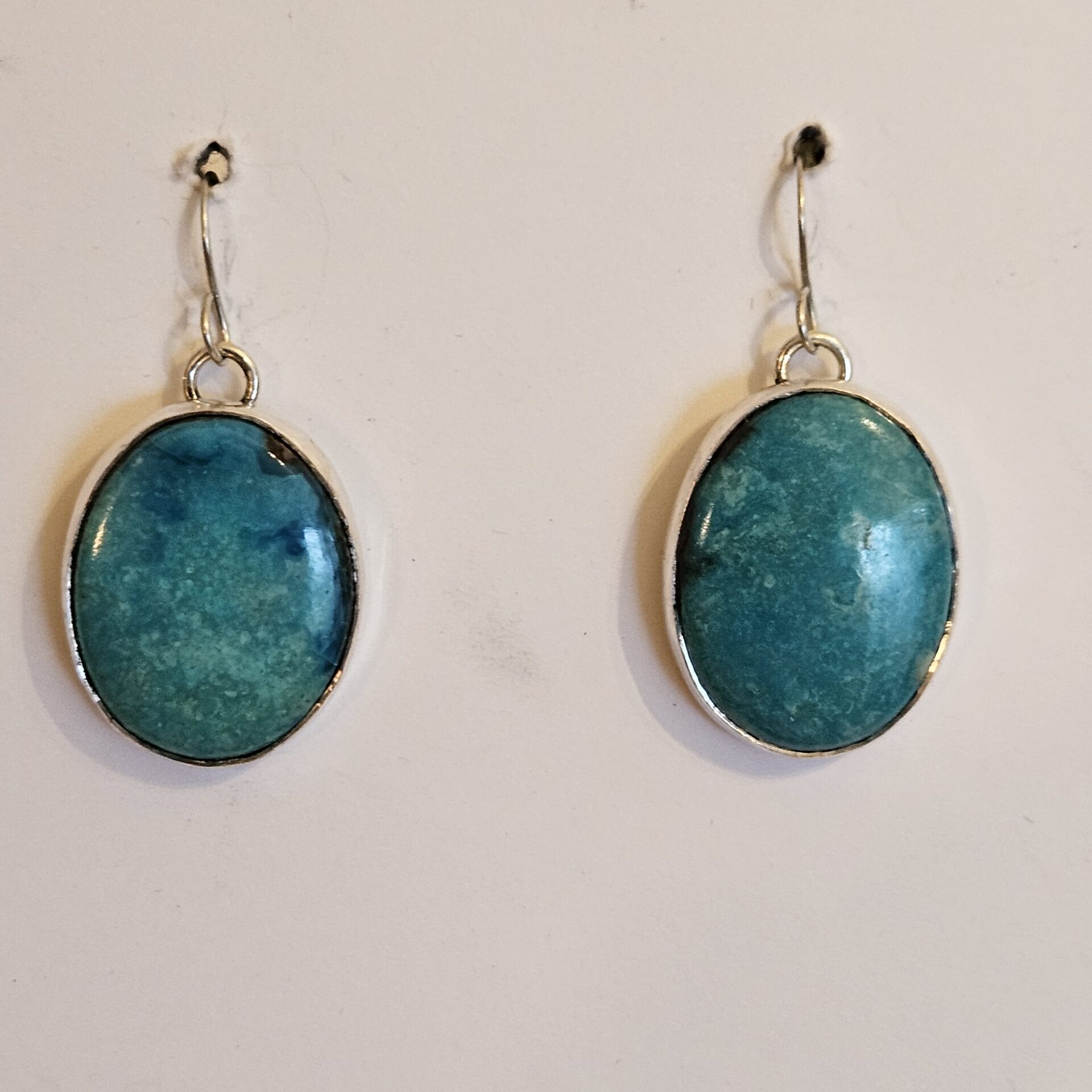 Turquoise & Silver Earrings Turquoise & Silver Earrings